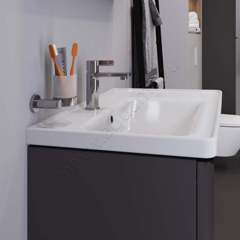 Раковина мебельная накладная Duravit D-Neo 80 см 2369800000 в интерьере