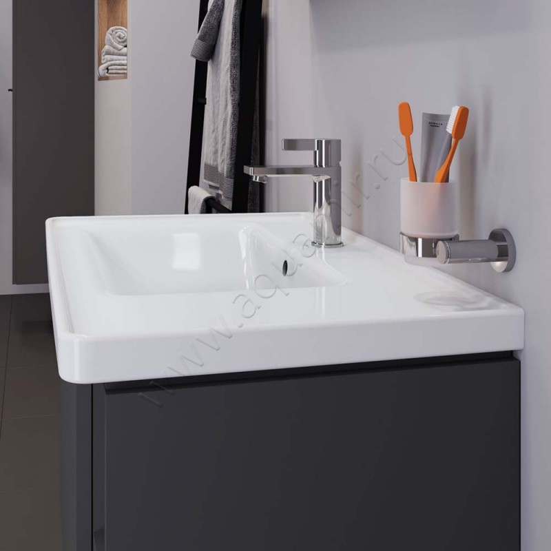 Раковина мебельная накладная Duravit D-Neo 80 см 2369800000 в интерьере