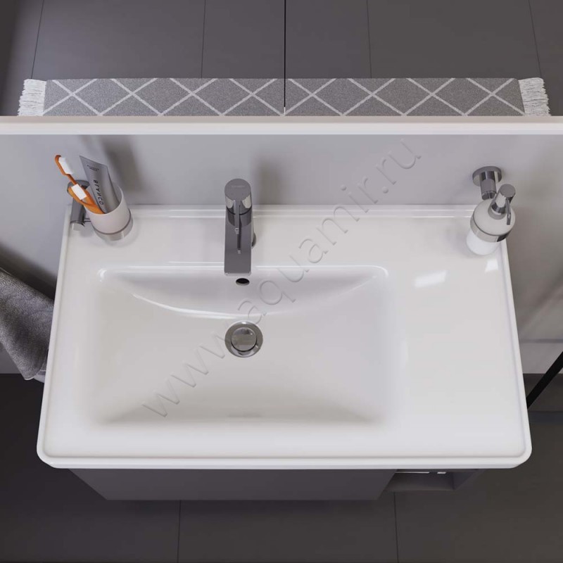 Раковина мебельная накладная Duravit D-Neo 80 см 2369800000 в интерьере