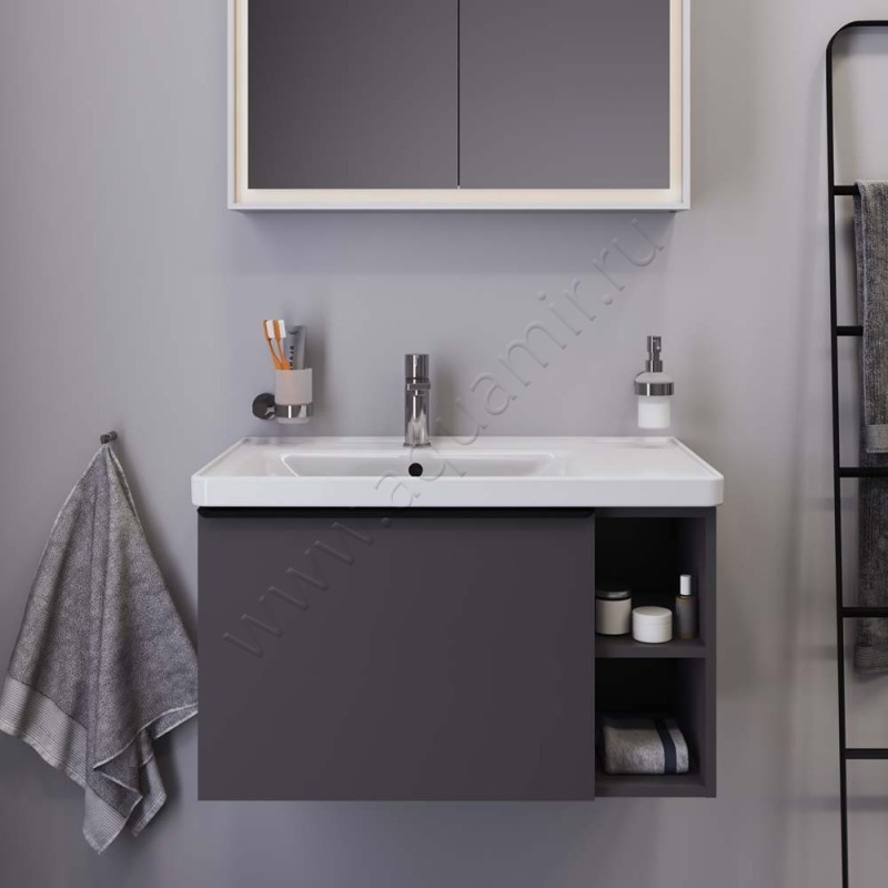 Раковина мебельная накладная Duravit D-Neo 80 см 2369800000 в интерьере