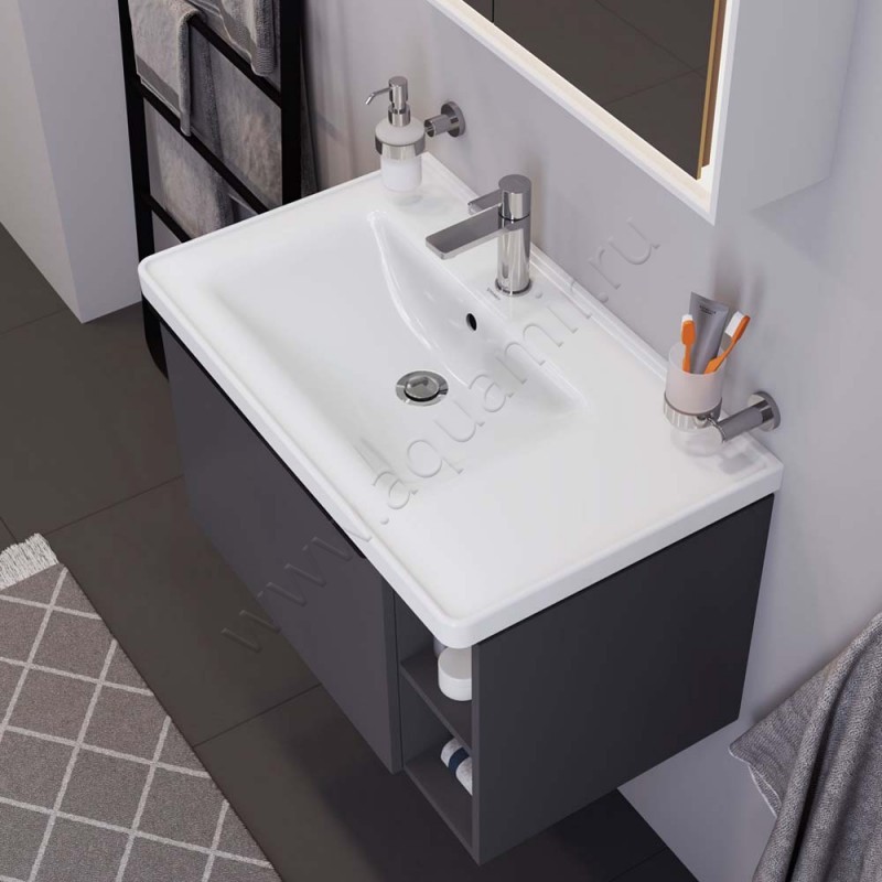 Раковина мебельная накладная Duravit D-Neo 80 см 2369800000 в интерьере