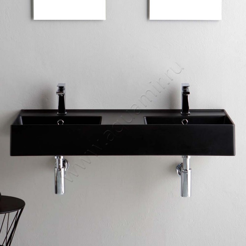 Двойная раковина Scarabeo Teorema 2.0 101 см 514249 в интерьере