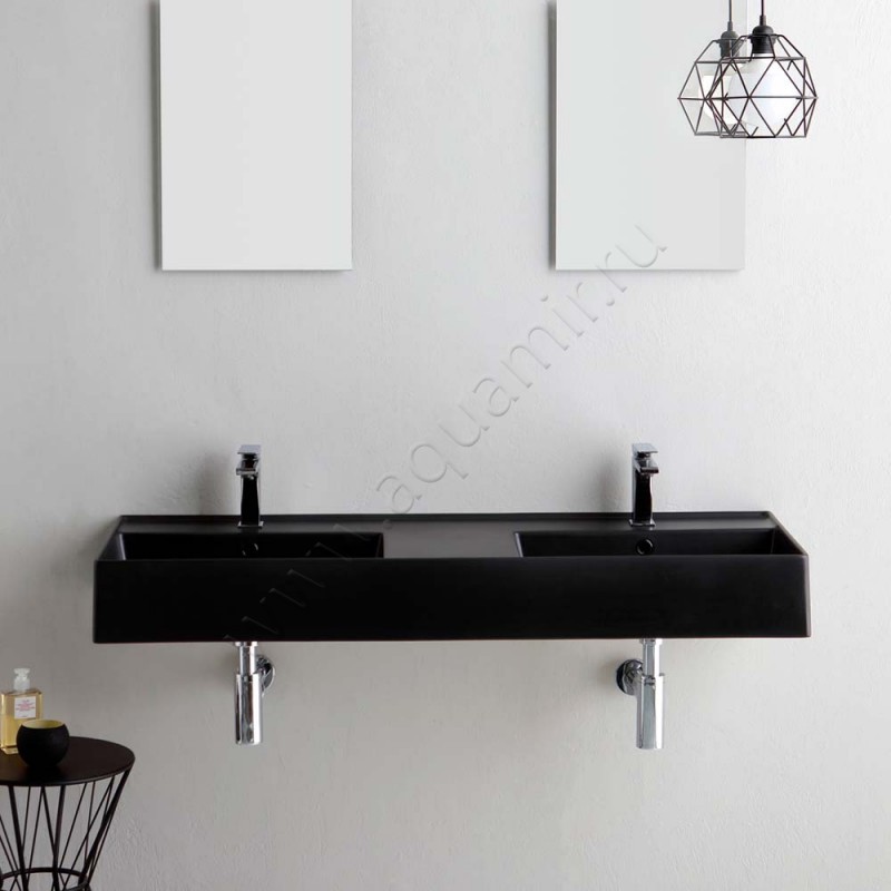 Двойная раковина Scarabeo Teorema 2.0 121,5 см 514349 в интерьере