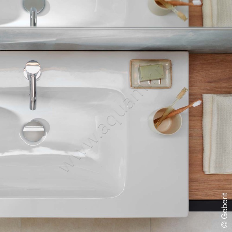 Раковина мебельная накладная Geberit iCon 90 см 501840001 в интерьере