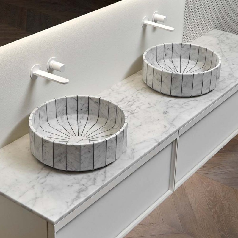 Раковина-чаша накладная Antonio Lupi FONTE 45 см FONTE в интерьере