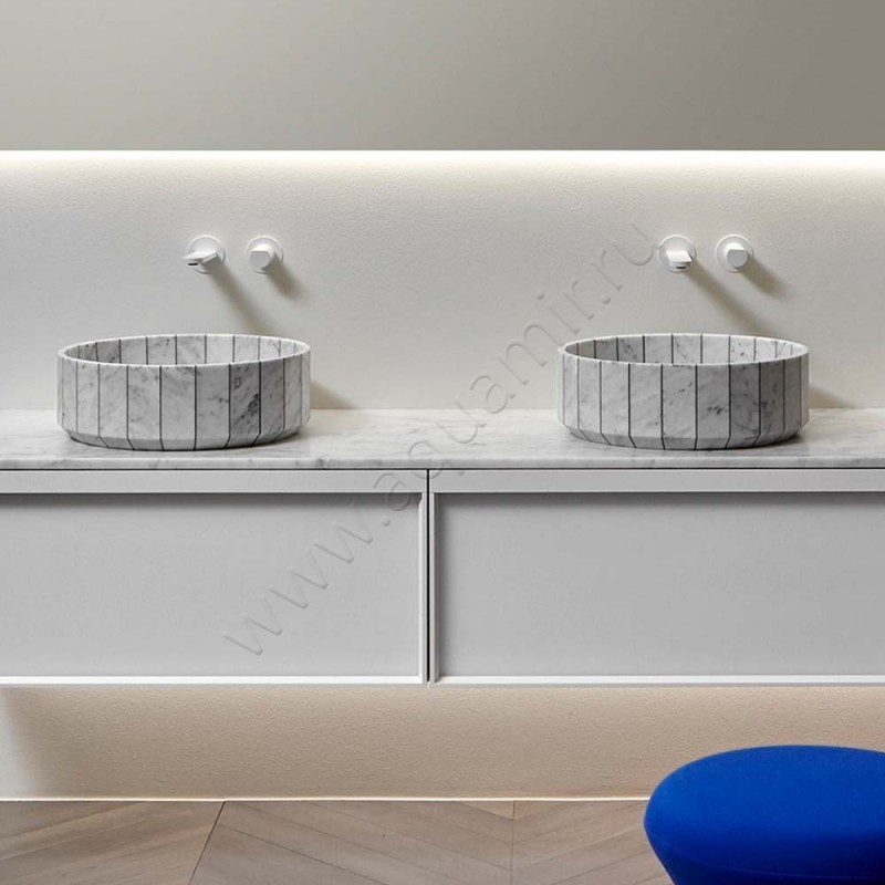 Раковина-чаша накладная Antonio Lupi FONTE 45 см FONTE в интерьере