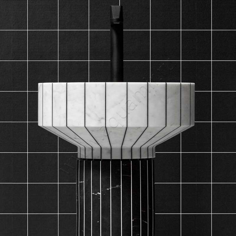 Раковина напольная без отверстий под смеситель Antonio Lupi 24 45 см 024 в интерьере