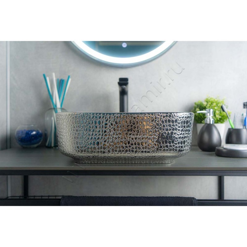 Раковина-чаша накладная Gid 38,5 см 53311 в интерьере