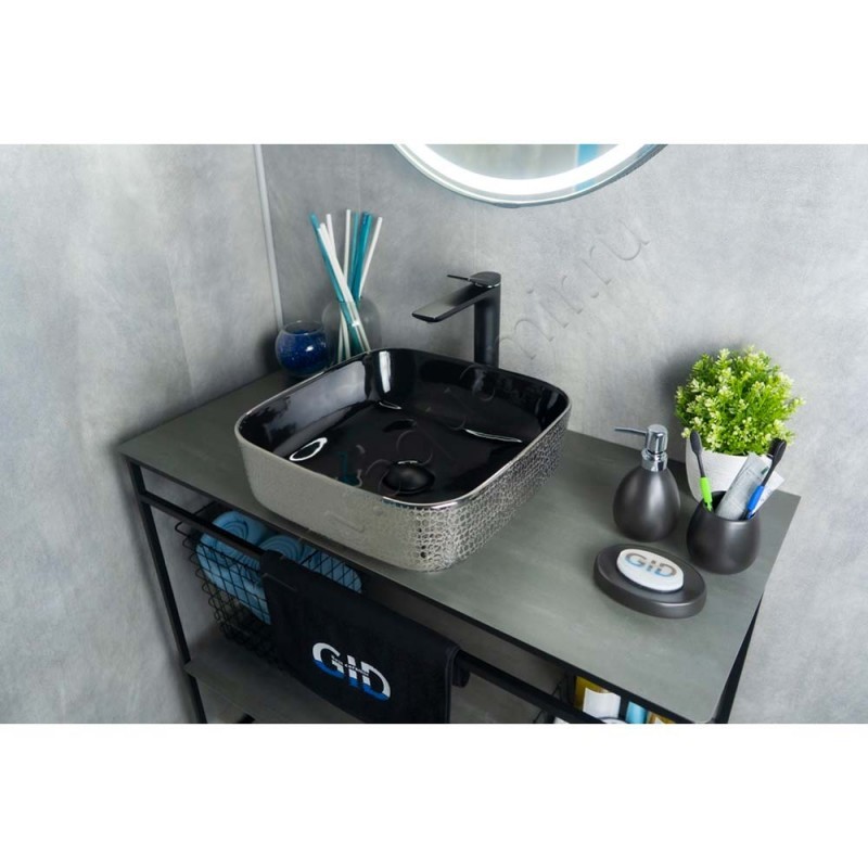 Раковина-чаша накладная Gid 38,5 см 53311 в интерьере