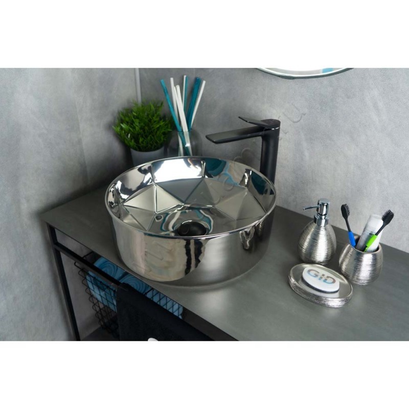 Раковина-чаша накладная Gid 40 см 53330 в интерьере