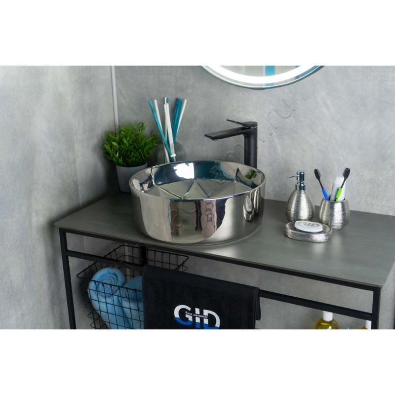 Раковина-чаша накладная Gid 40 см 53330 в интерьере