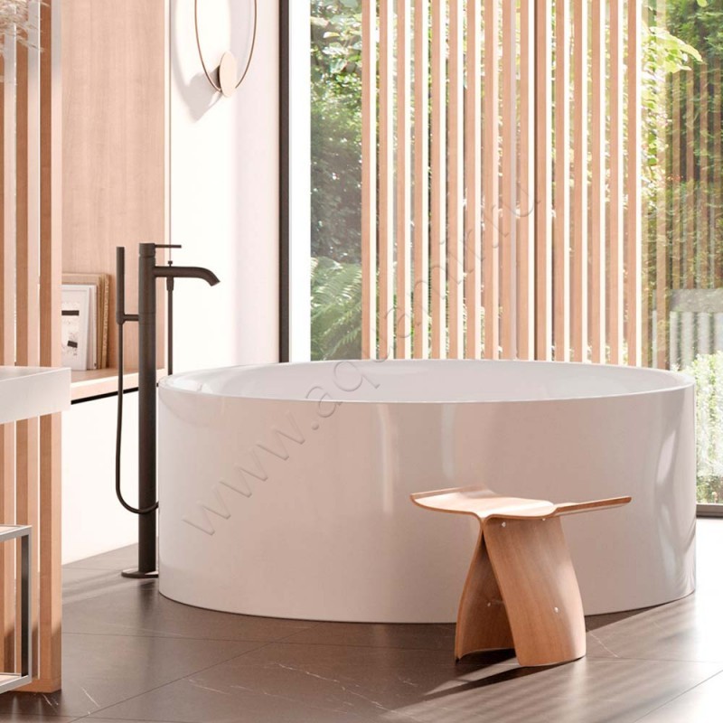 Смеситель для ванны и душа Kludi BOZZ с душем, черный матовый 385903976 в интерьере