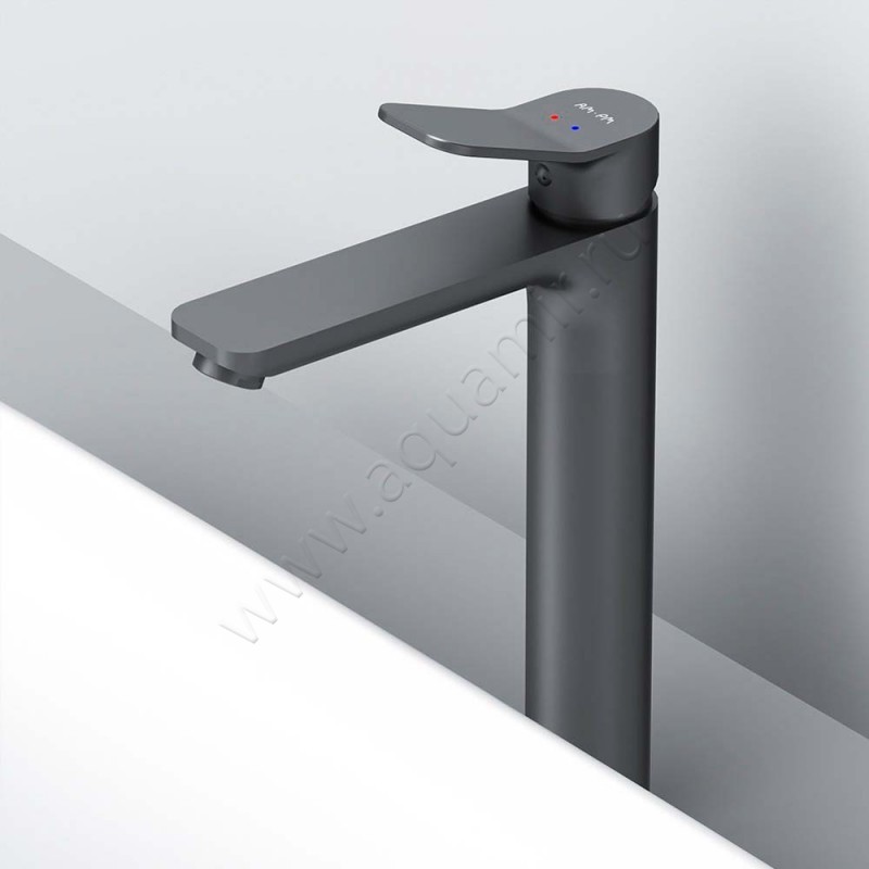 Смеситель для раковины AM.PM X-Joy черный матовый F85A92022 в интерьере