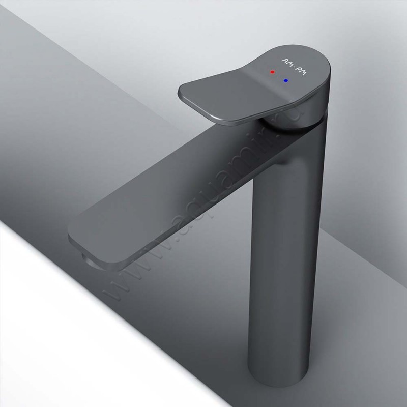 Смеситель для раковины AM.PM X-Joy черный матовый F85A92022 в интерьере