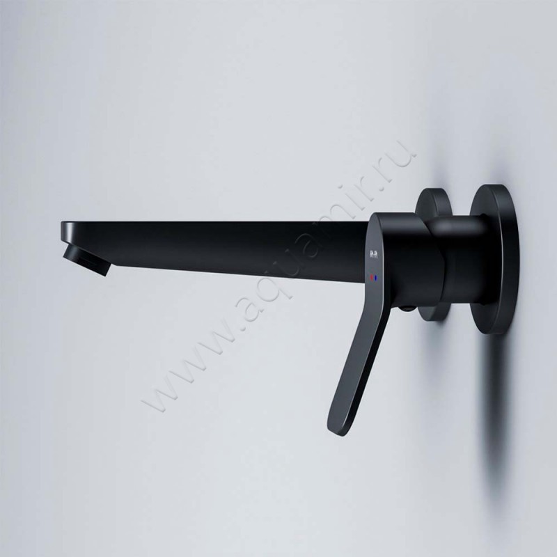 Смеситель для раковины AM.PM X-Joy черный матовый F85A72622 в интерьере