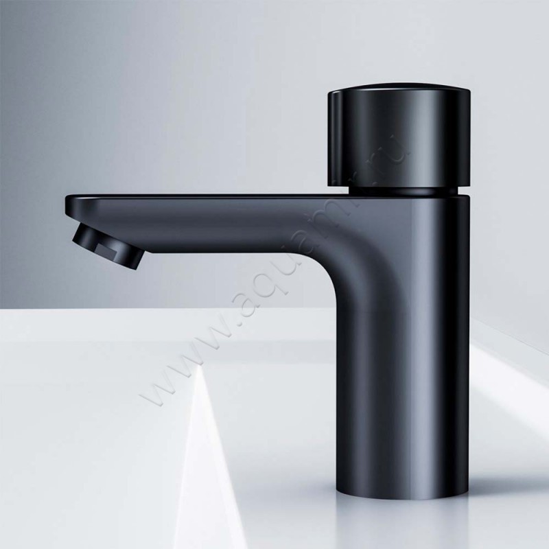 Смеситель для раковины AM.PM X-Joy черный матовый F85A02522 в интерьере