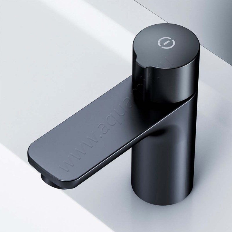 Смеситель для раковины AM.PM X-Joy черный матовый F85A02522 в интерьере