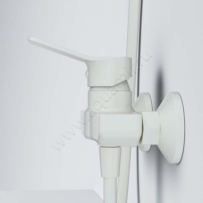 Смеситель для душа AM.PM X-Joy белый матовый F85A20033 в интерьере