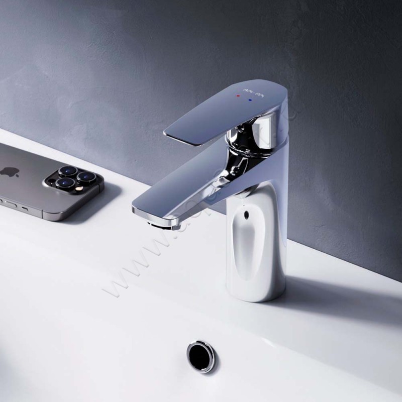 Смеситель для раковины AM.PM Gem хром F90A82100 в интерьере