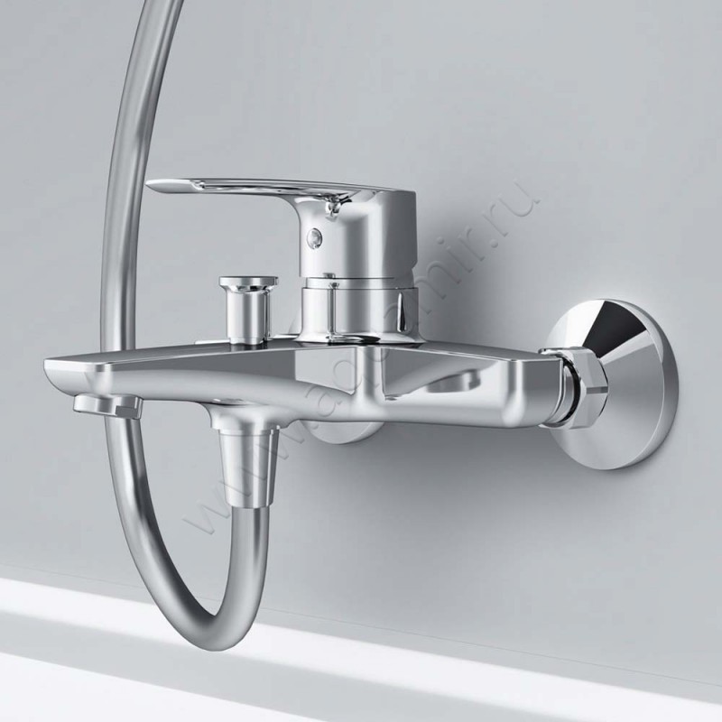 Смеситель для ванны AM.PM Gem хром F90A10000 в интерьере