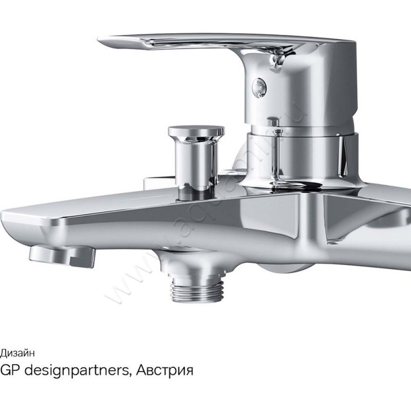 Смеситель для ванны AM.PM Gem хром F90A10000 в интерьере