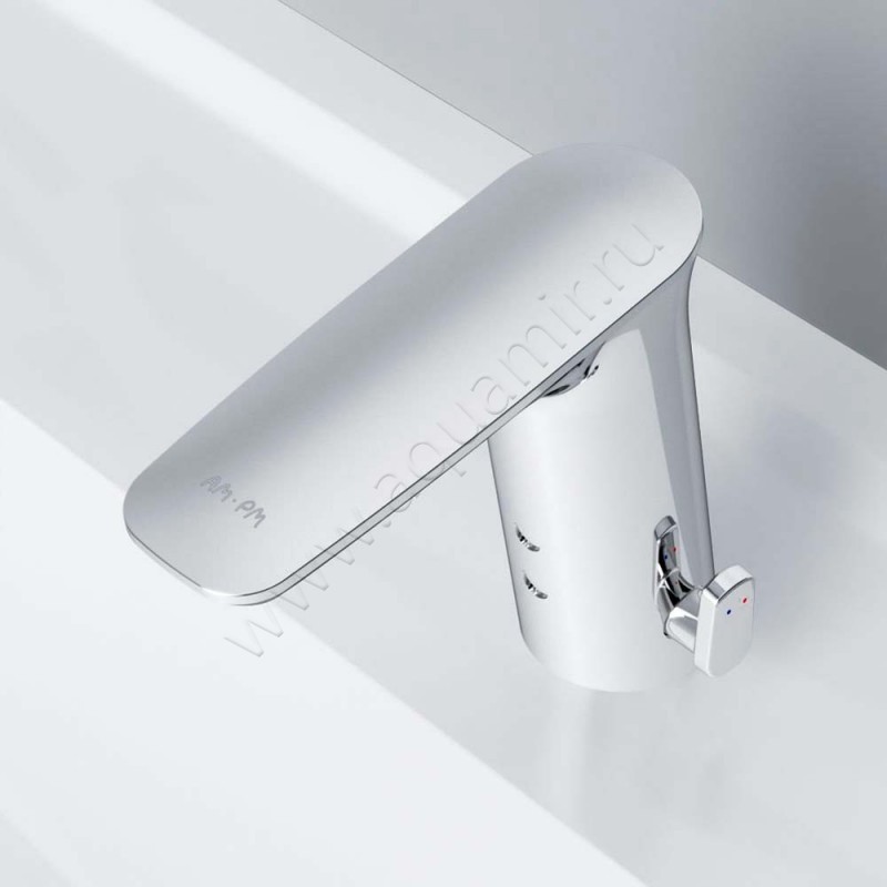 Смеситель для раковины AM.PM Inspire V2.0 сенсорный, хром F50A02300 в интерьере