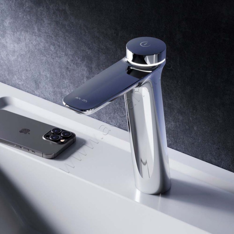 Смеситель для раковины AM.PM Inspire V2.0 хром F50A92400 в интерьере