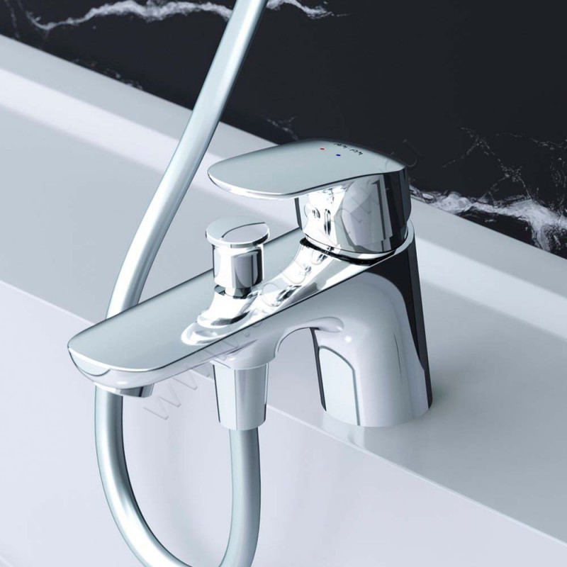 Смеситель для ванны AM.PM Like хром F8010232 в интерьере