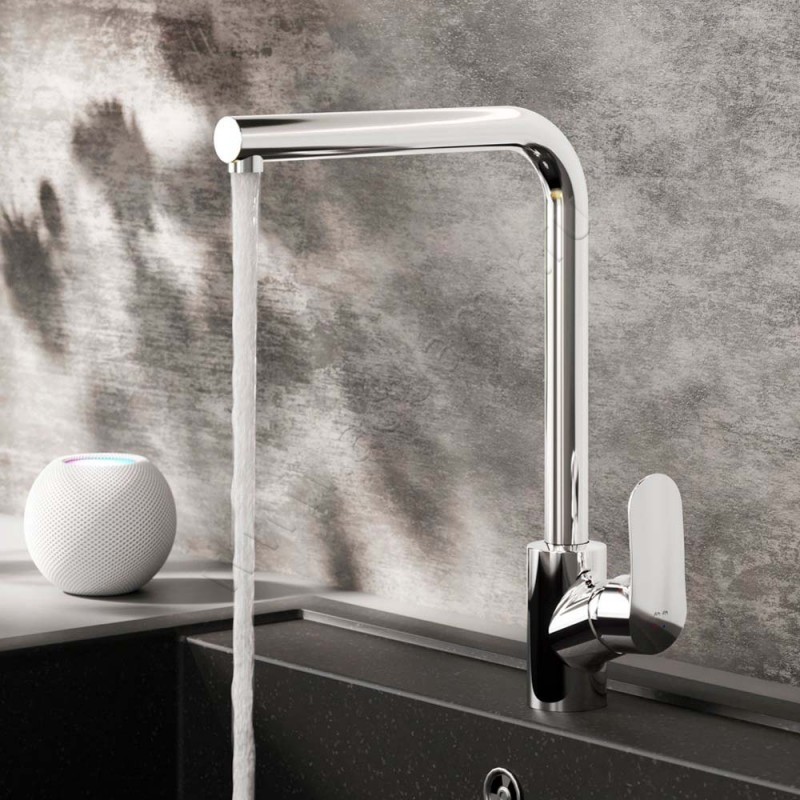 Смеситель для кухни AM.PM Like хром F8005000 в интерьере