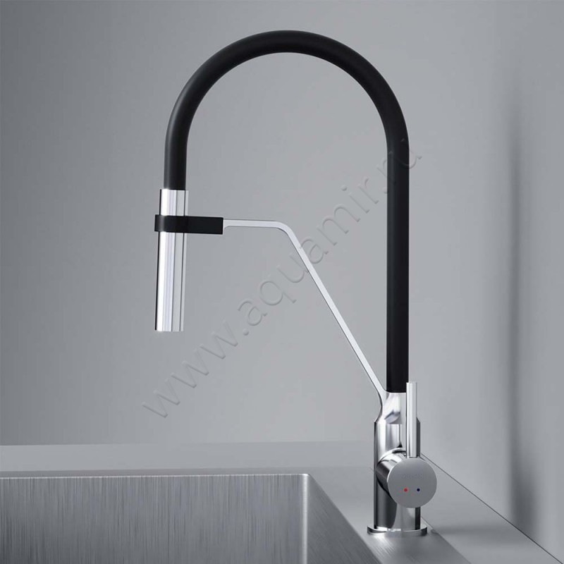 Смеситель для кухни AM.PM Like хром/черный глянцевый/матовый F8013000 в интерьере