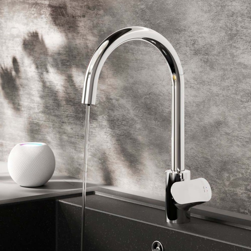 Смеситель для кухни AM.PM Like хром F8007700 в интерьере