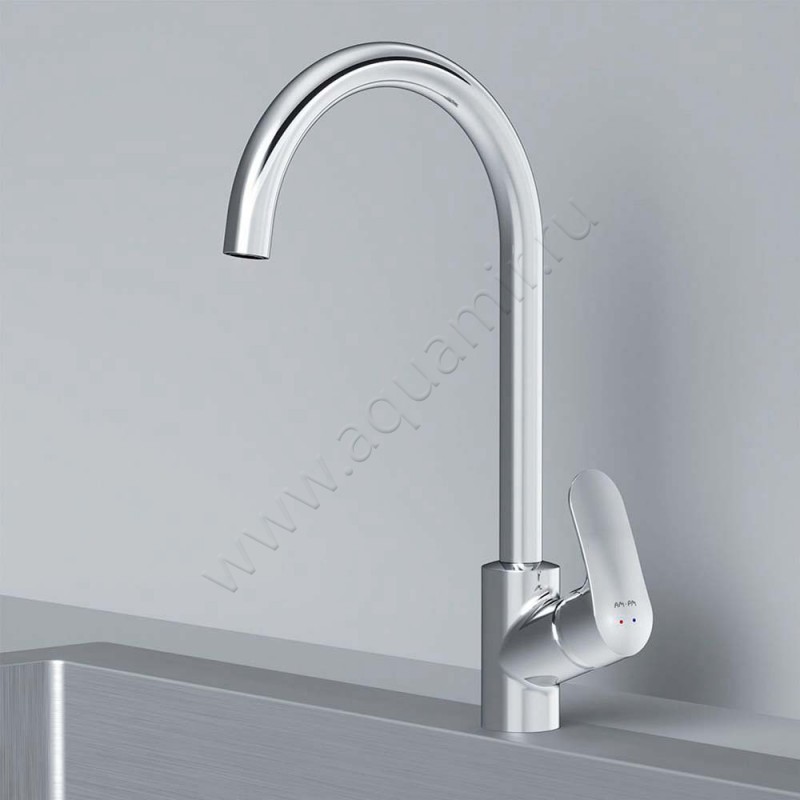 Смеситель для кухни AM.PM Like хром F8007700 в интерьере