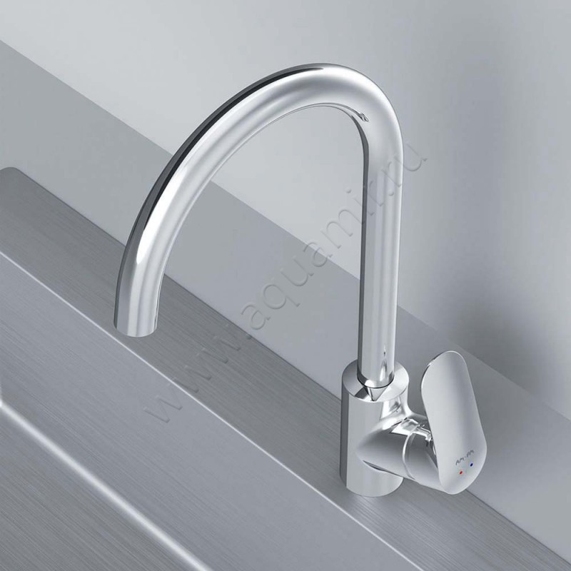 Смеситель для кухни AM.PM Like хром F8007700 в интерьере