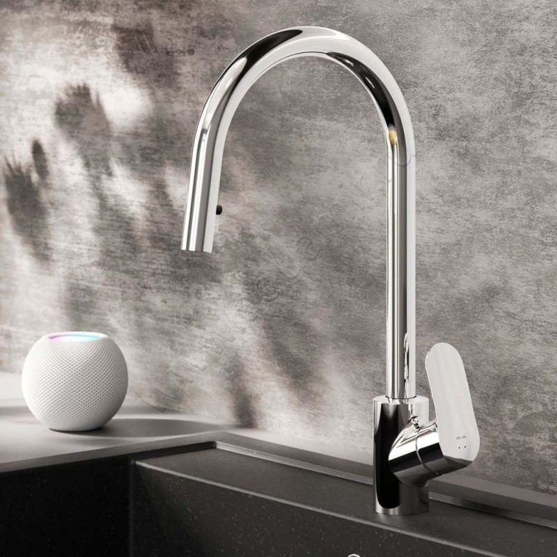 Смеситель для кухни AM.PM Like хром F8012000 в интерьере