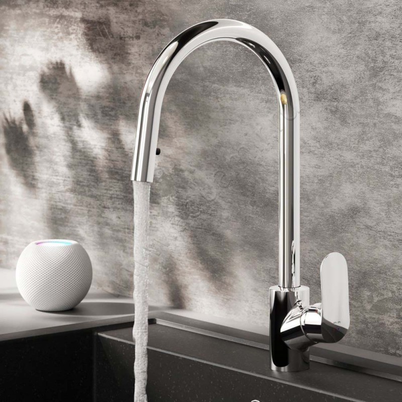 Смеситель для кухни AM.PM Like хром F8012000 в интерьере