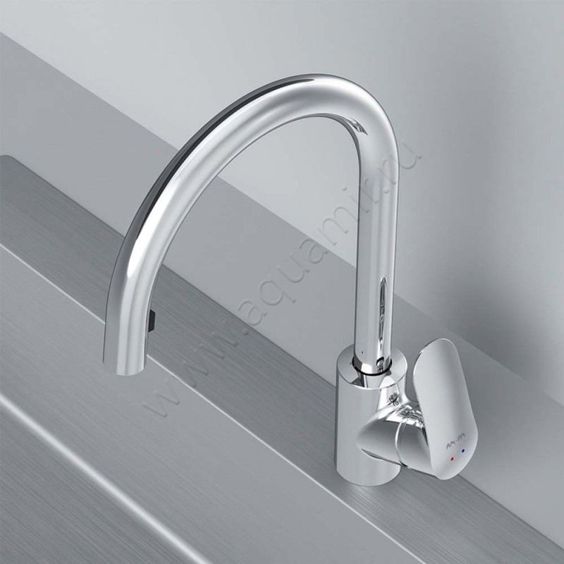 Смеситель для кухни AM.PM Like хром F8012000 в интерьере