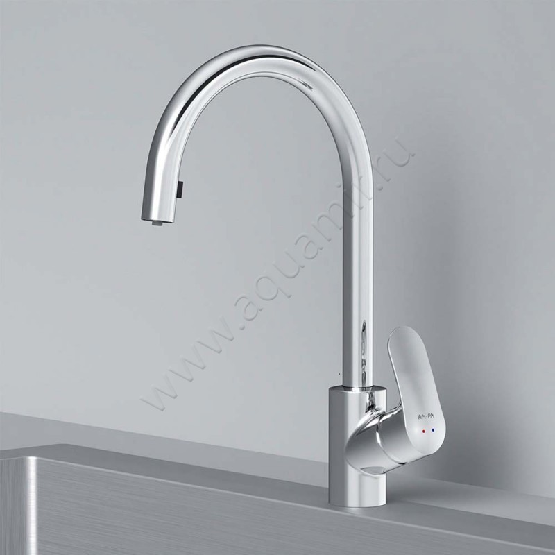 Смеситель для кухни AM.PM Like хром F8012000 в интерьере