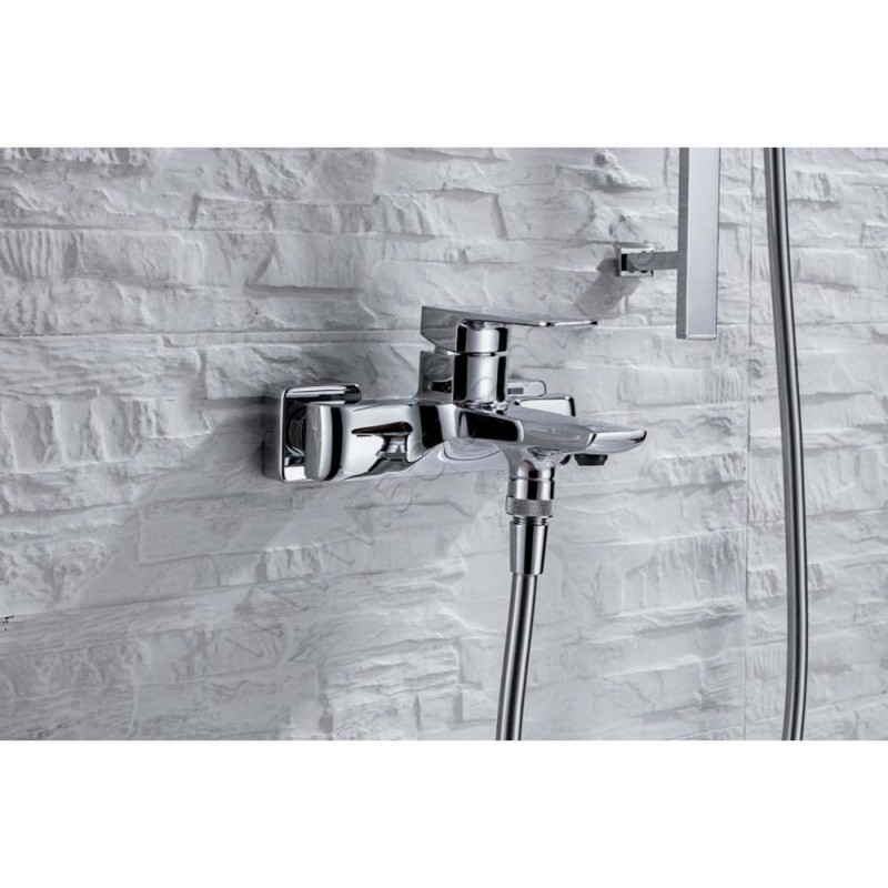 Смеситель для ванны Allen Brau Infinity хром 52100600 в интерьере