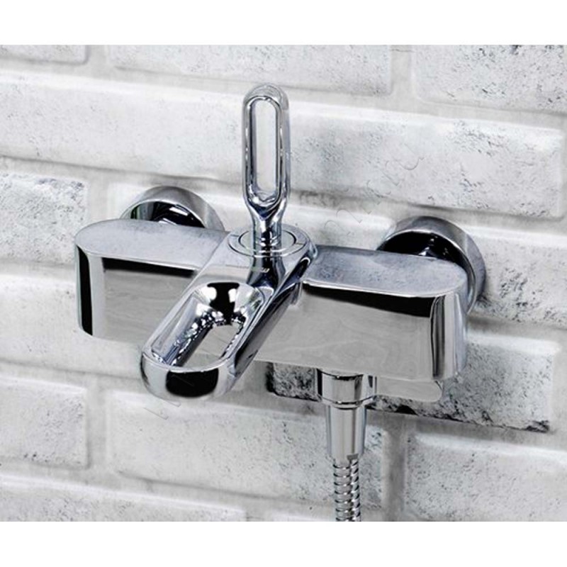 Смеситель для ванны Wasserkraft Kammel хром 1801 в интерьере