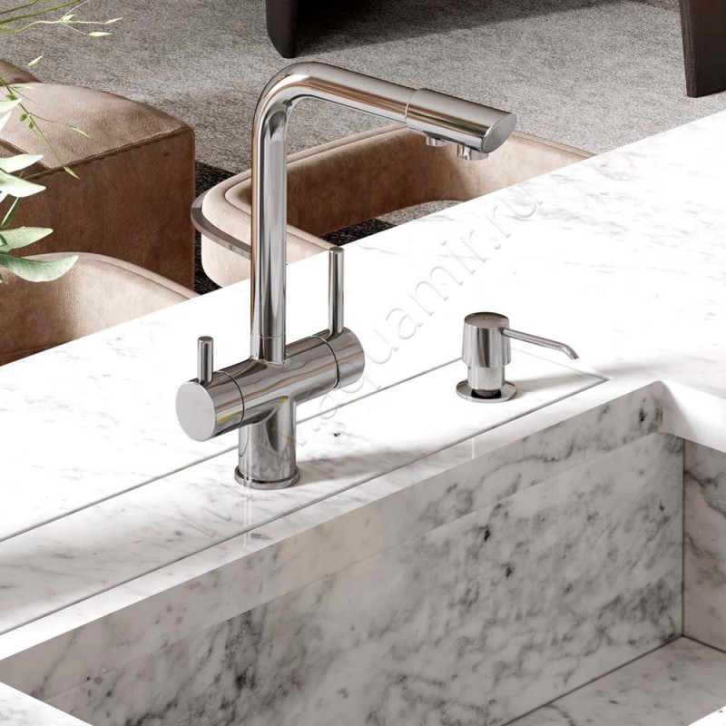 Смеситель для кухни Wasserkraft хром A8317 в интерьере