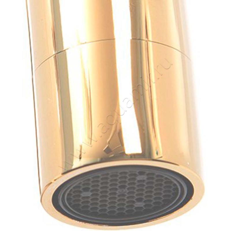 Смеситель для кухни Wasserkraft Sauer золото 7107 в интерьере