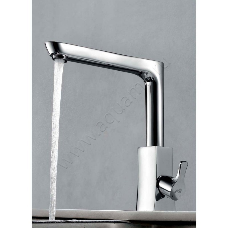 Смеситель для кухни Wasserkraft Berkel хром 4807 в интерьере