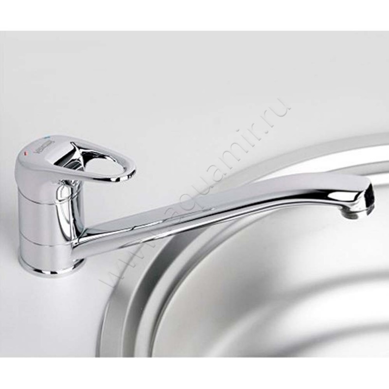 Смеситель для кухни Wasserkraft Oder хром 6307 в интерьере