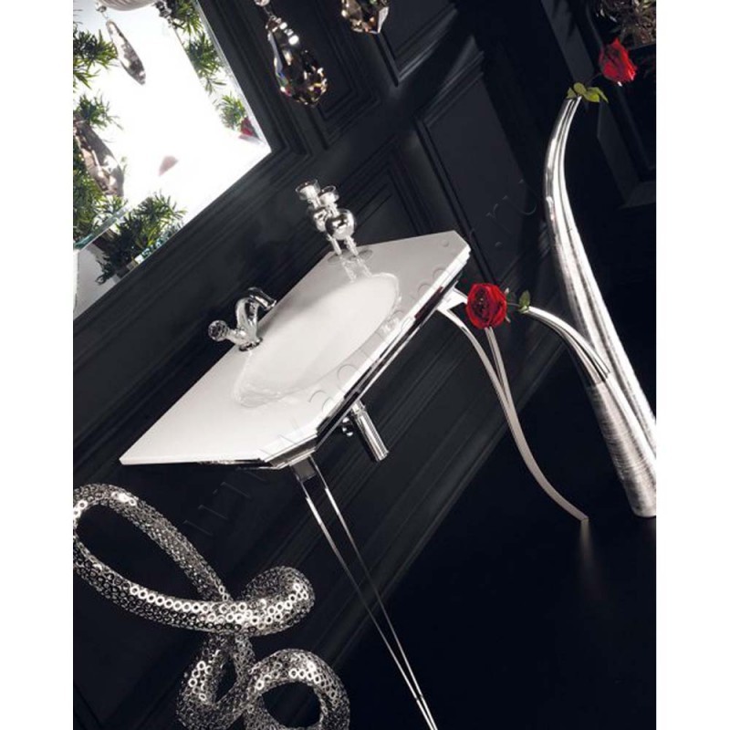 Смеситель для раковины Boheme Brillante 351 в интерьере