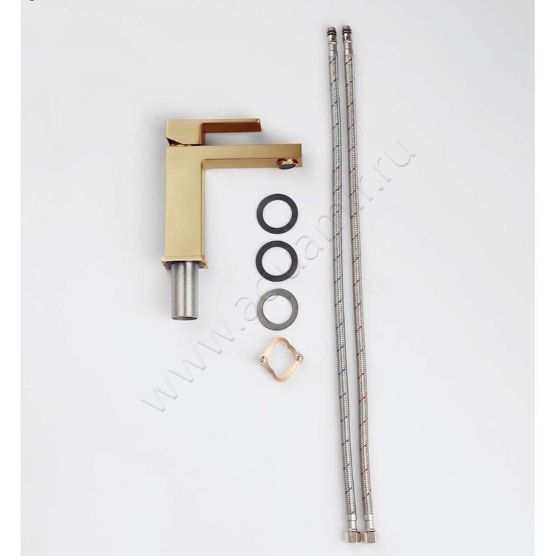 Смеситель для раковины Timo Selene золото матовое 206117F в интерьере