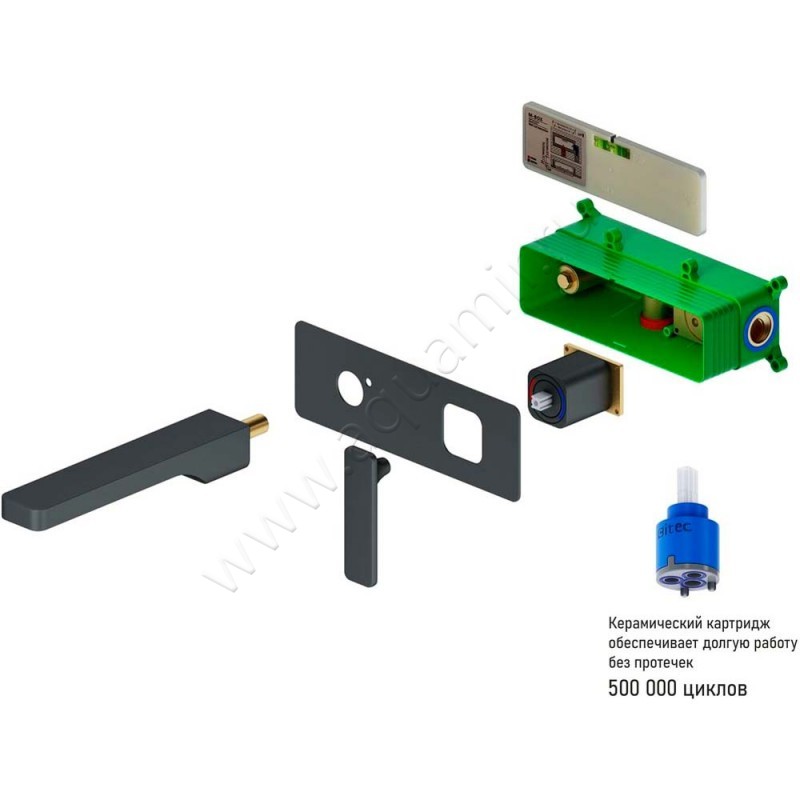 Смеситель для раковины Timo Torne черный матовый 437103SM в интерьере
