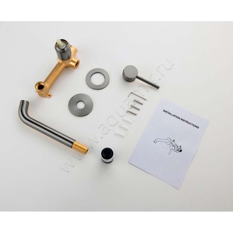 Смеситель для раковины Timo Saona черный хром матовый 237218SM в интерьере