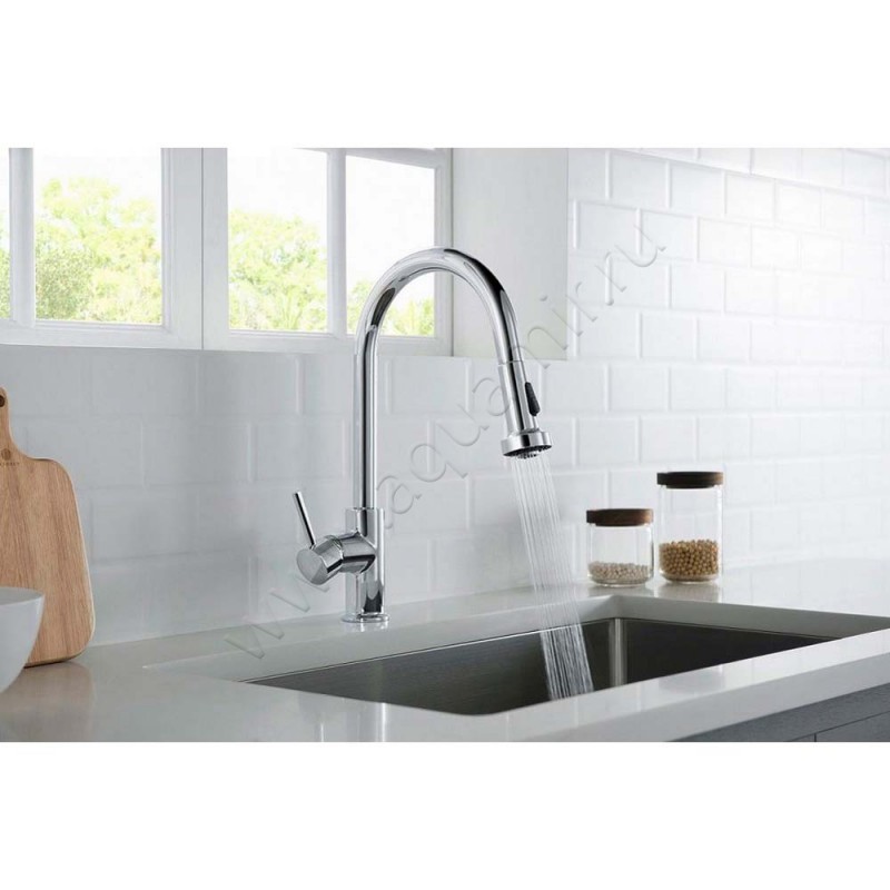 Смеситель для кухни Timo Saona 231600FL в интерьере