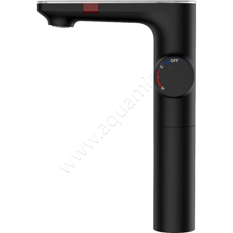 Смеситель для раковины Berges Wasserhaus Morans сенсорный/термостатический, черный матовый 076004 в интерьере