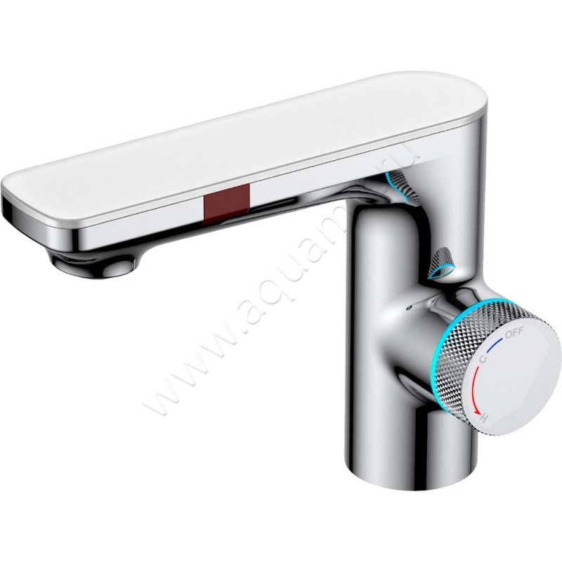 Смеситель для раковины Berges Wasserhaus Morans сенсорный/термостатический 076001 в интерьере